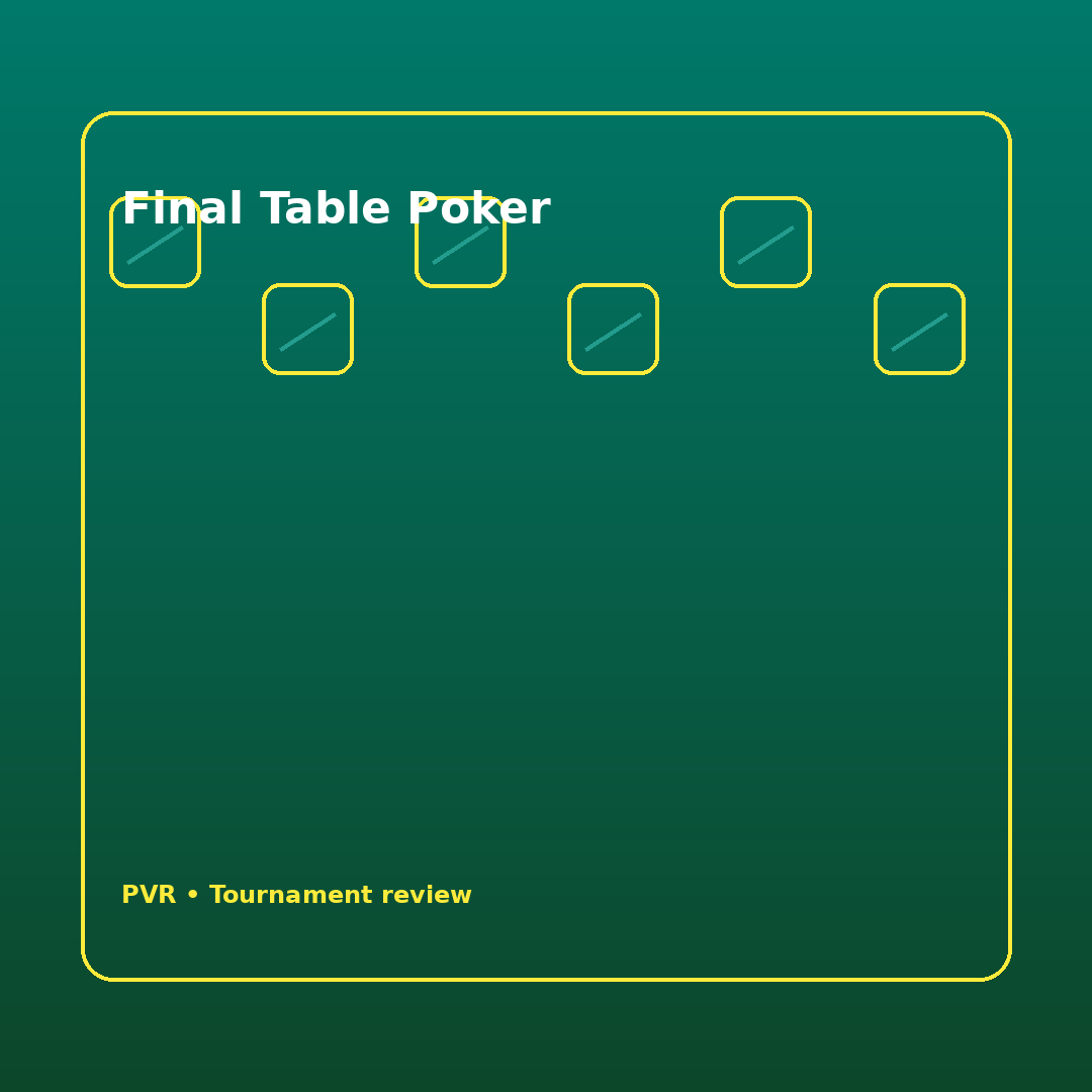 Final table poker và áp lực cuối bàn